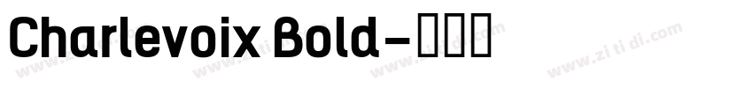 Charlevoix Bold字体转换
